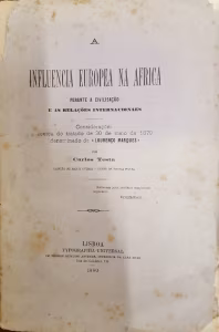 A Influencia Europea Na Africa Perante A Civiliscao E As Relacoes Internationaes